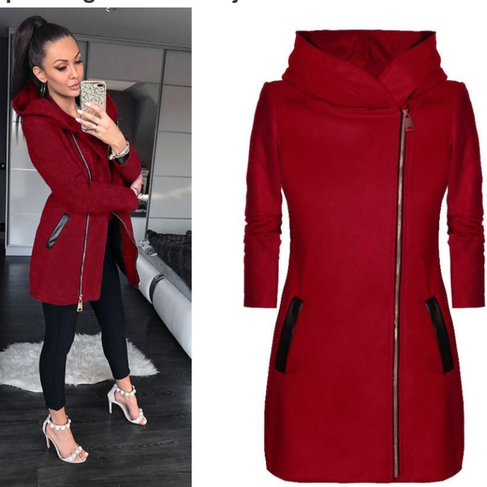 LAST ONE! European Style Zip Front Sweatshirt